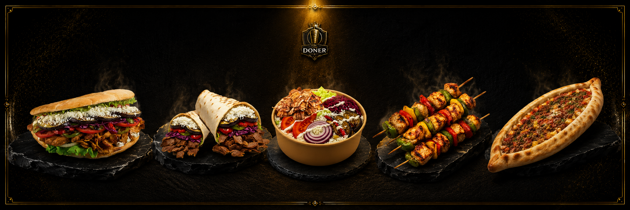 Sélection de plats THE DONER